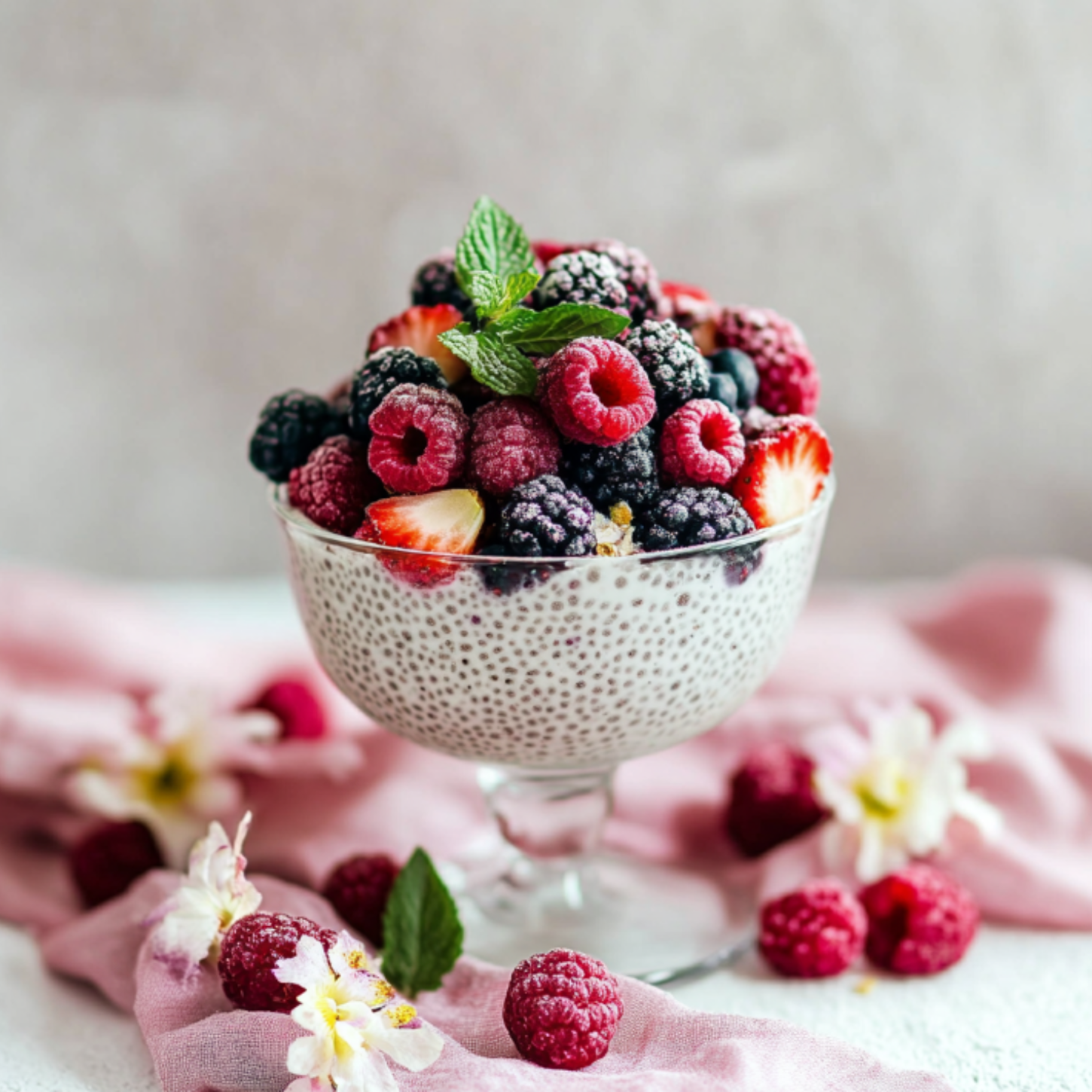Berry Bliss Chia Pudding