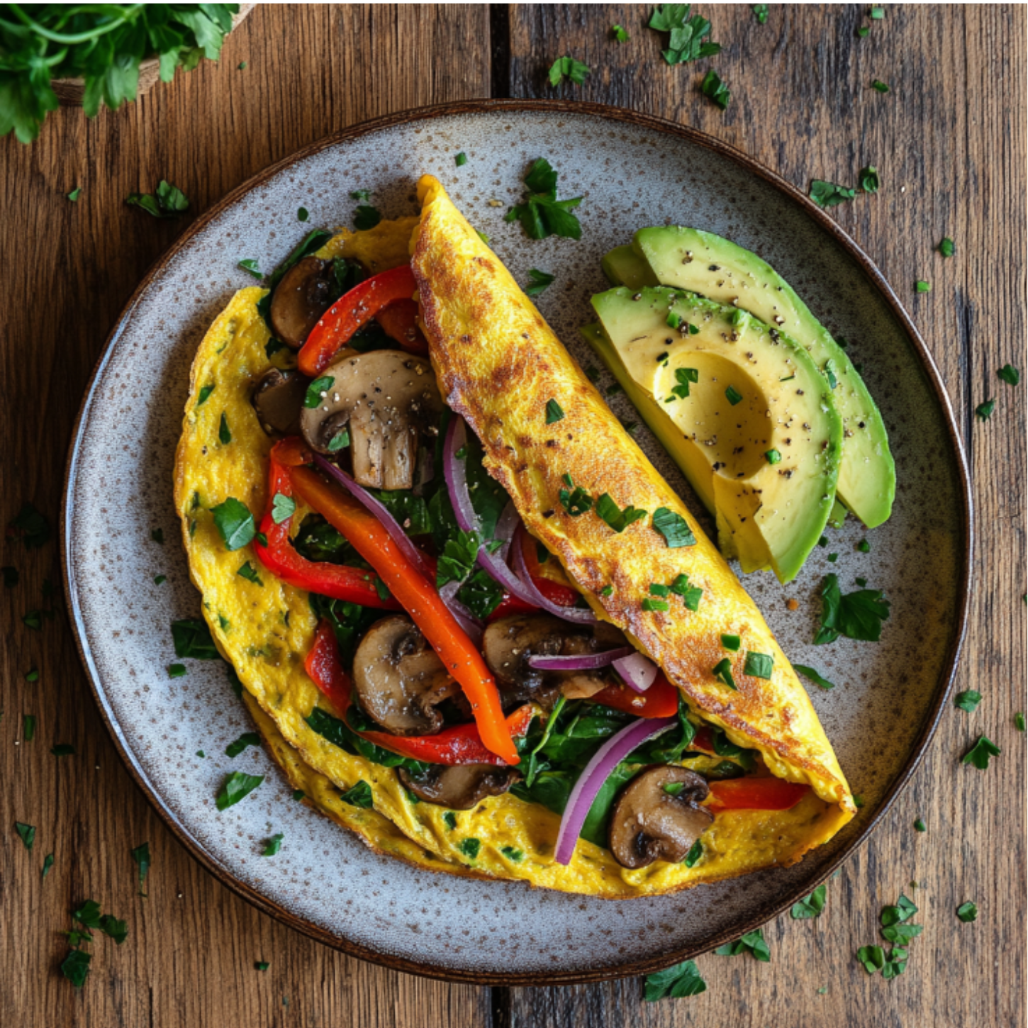 Fluffy Chickpea Flour Omelet