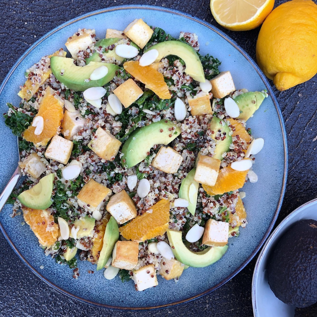 Quinoa, Tofu & Orange Salad