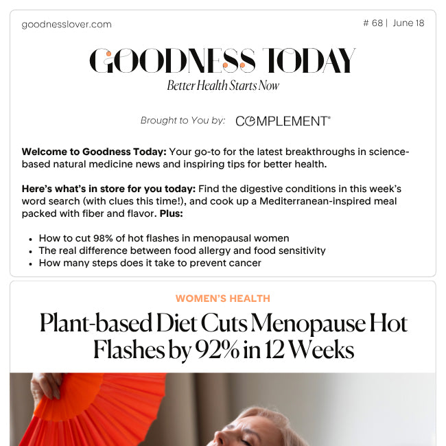 Issue 68: 🍎 Could your dinner plate ease hot flashes?