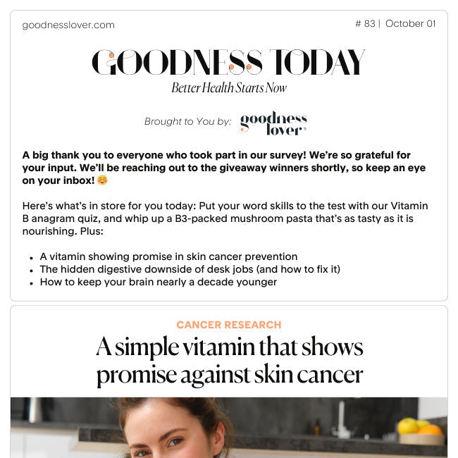 Issue 83: 🍎 How this B vitamin lowered skin cancer risk by 54%