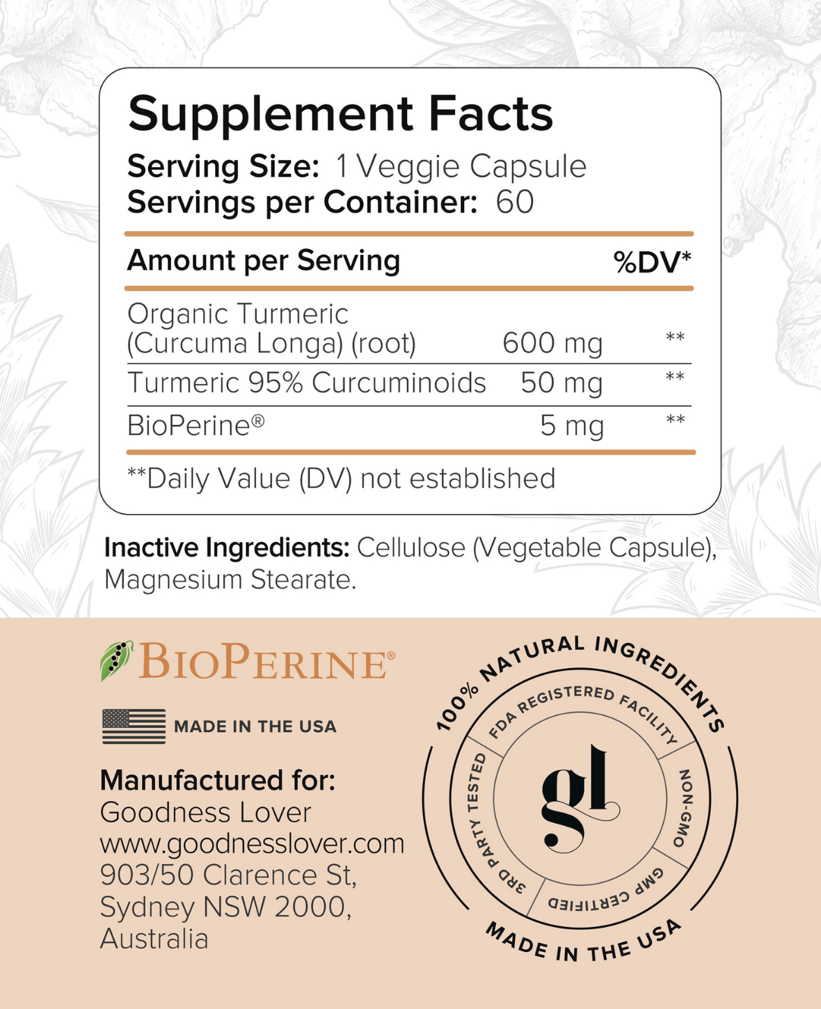 Curcuma suralimenté