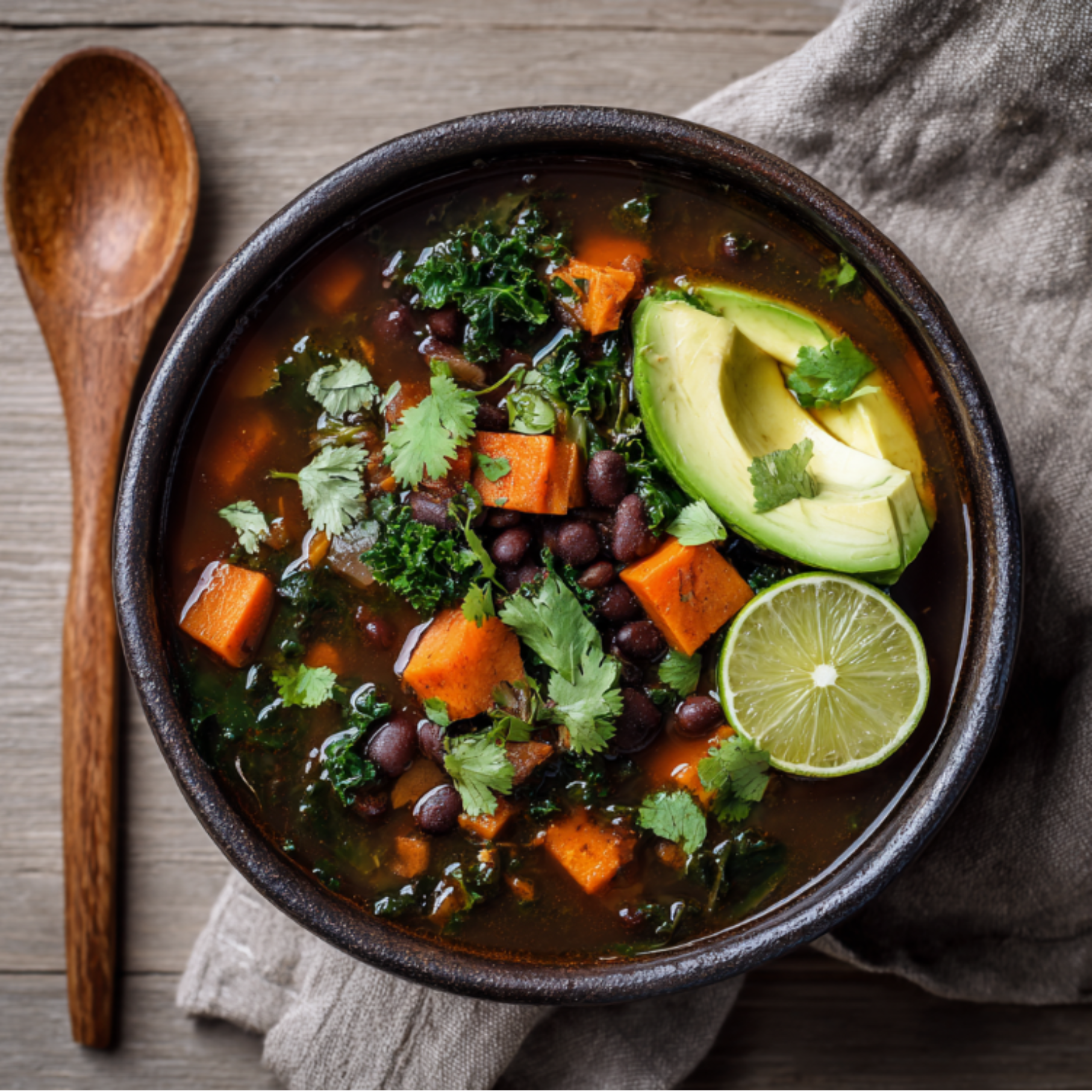 Black Bean & Sweet Potato Stew