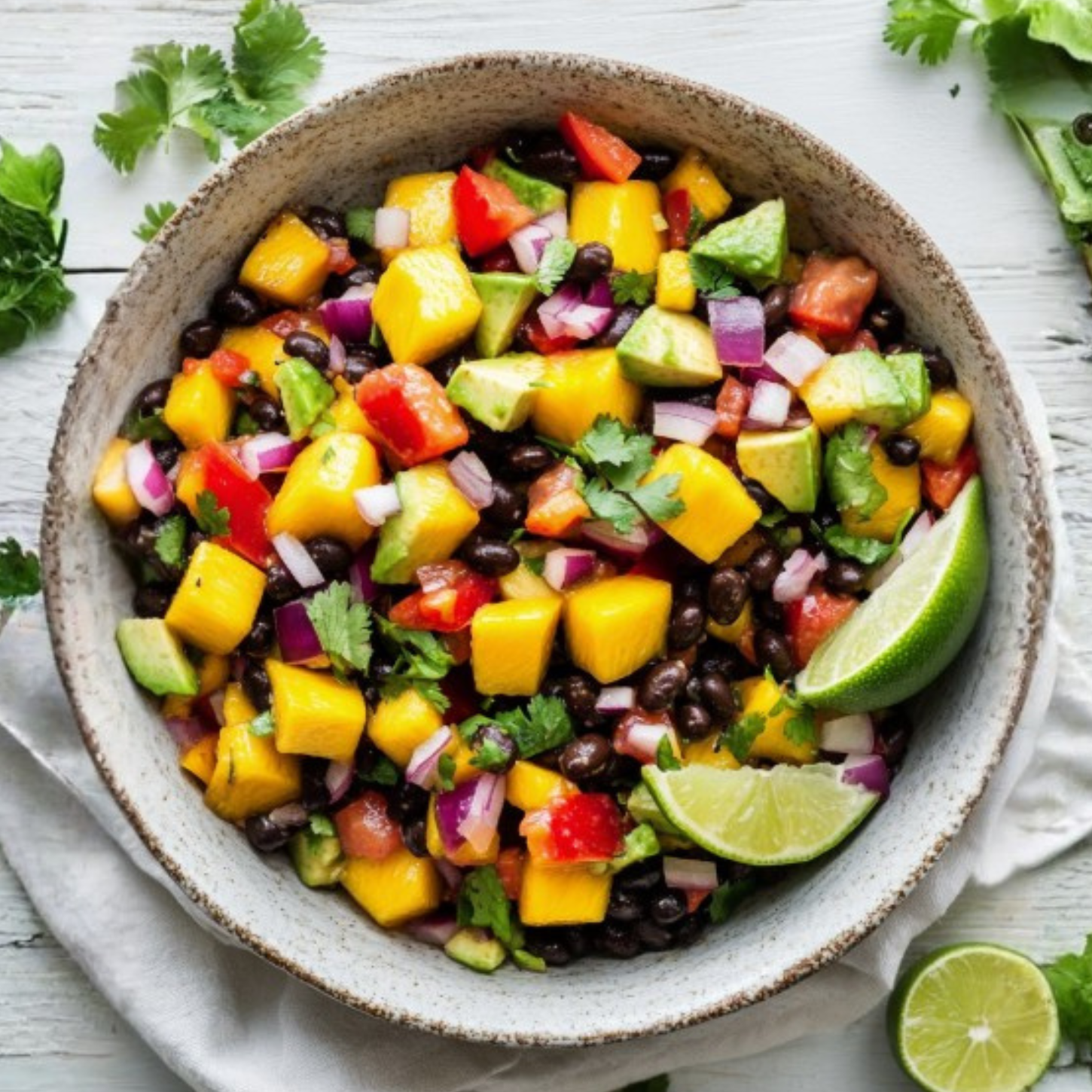 Mango, Avocado, and Black Bean Salad