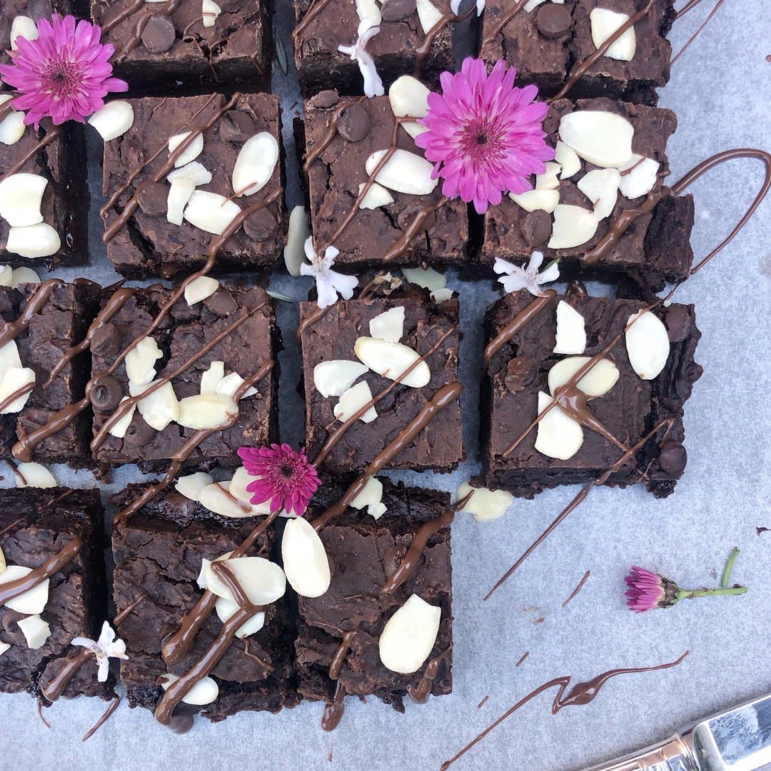 Triple Chocolate Vegan Brownies