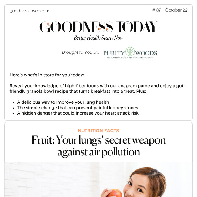 Issue 87: 🍎 Could this sweet treat be the key to healthier lungs?